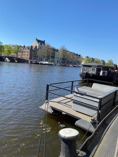 Houseboat Amstel River Studio Amsterdam Esterno foto