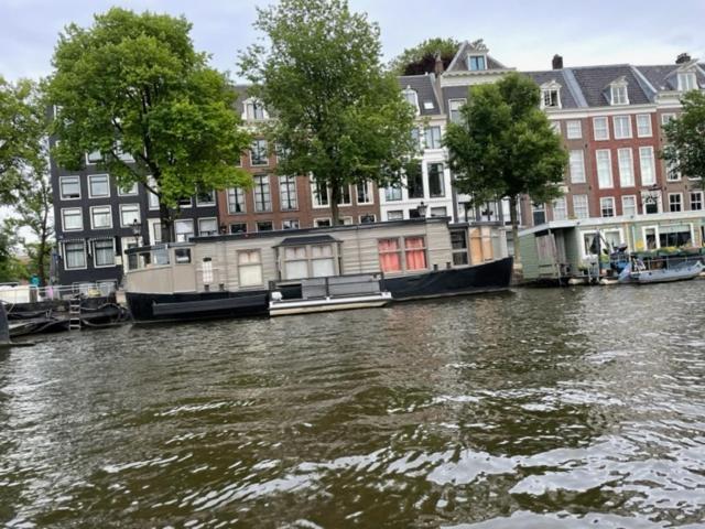 Houseboat Amstel River Studio Amsterdam Esterno foto