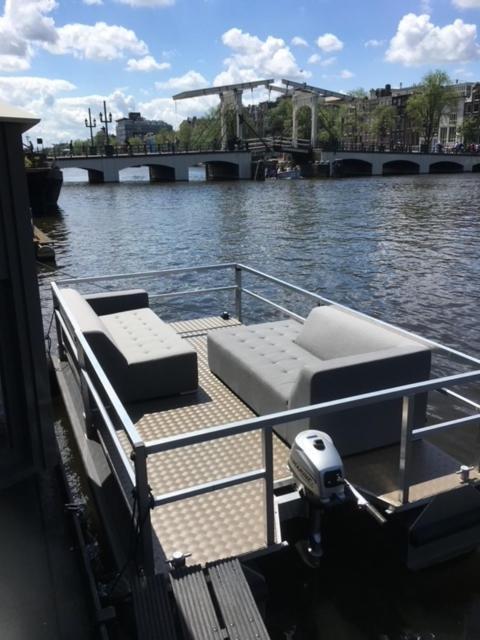 Houseboat Amstel River Studio Amsterdam Esterno foto