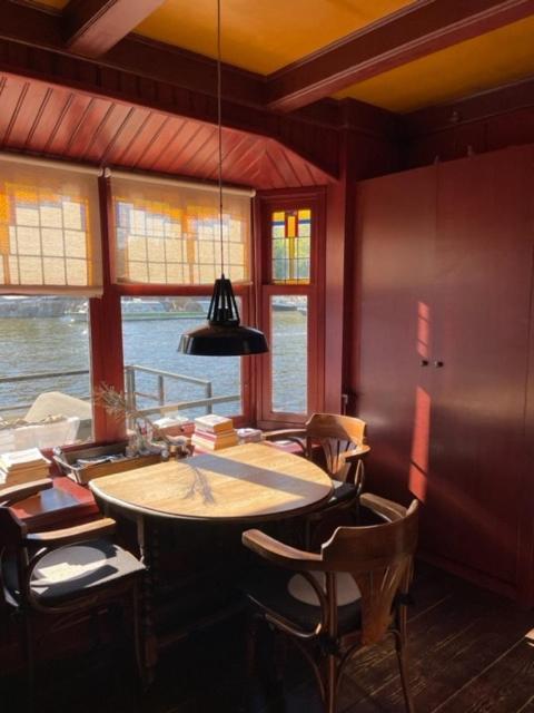 Houseboat Amstel River Studio Amsterdam Esterno foto